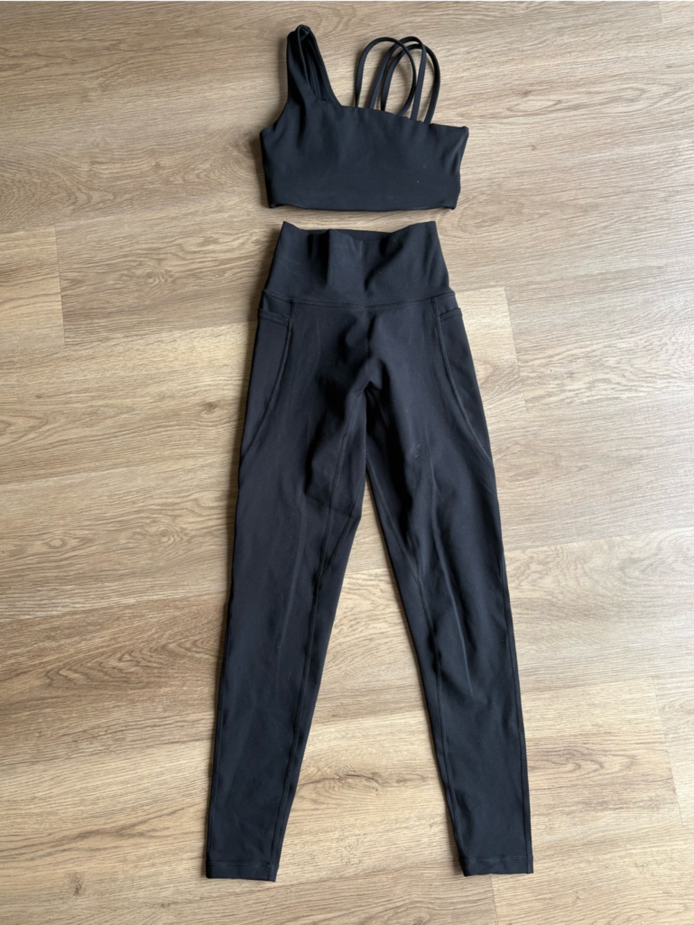 LSKD - High-Waist Black Active Leggings with pockets